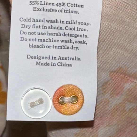 Peony Orange Floral Print Wrap Dress $315 size Small - Picture 7 of 12